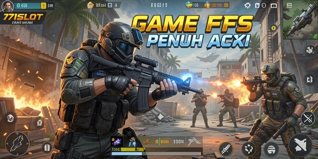 Tangkapan layar menunjukkan aksi mendebarkan dalam gameplay FPS.