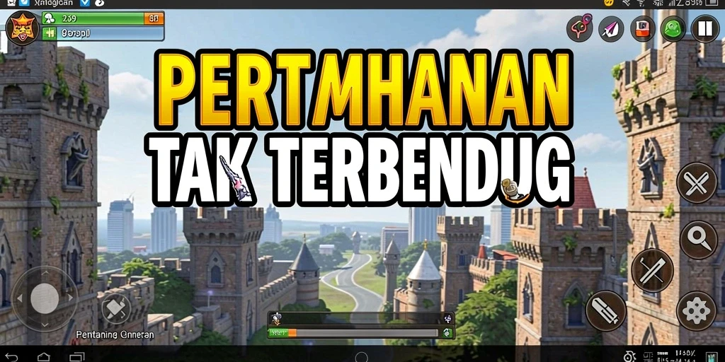 Tangkapan layar menampilkan aksi seru pertahanan menara di 2739.