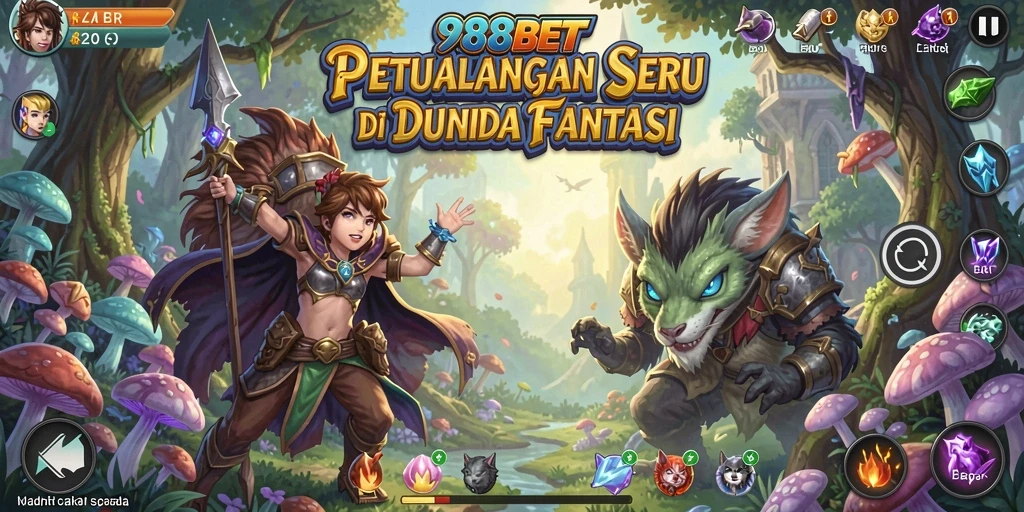 Screenshot gameplay 988BET yang menunjukkan aksi petualangan seru.