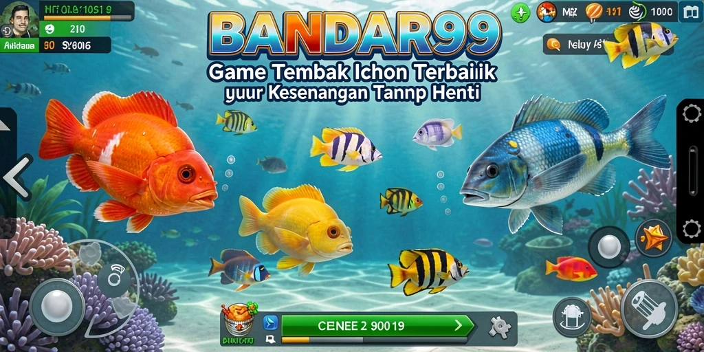 Tampilan gameplay seru Tembak Ikan di BANDAR99.