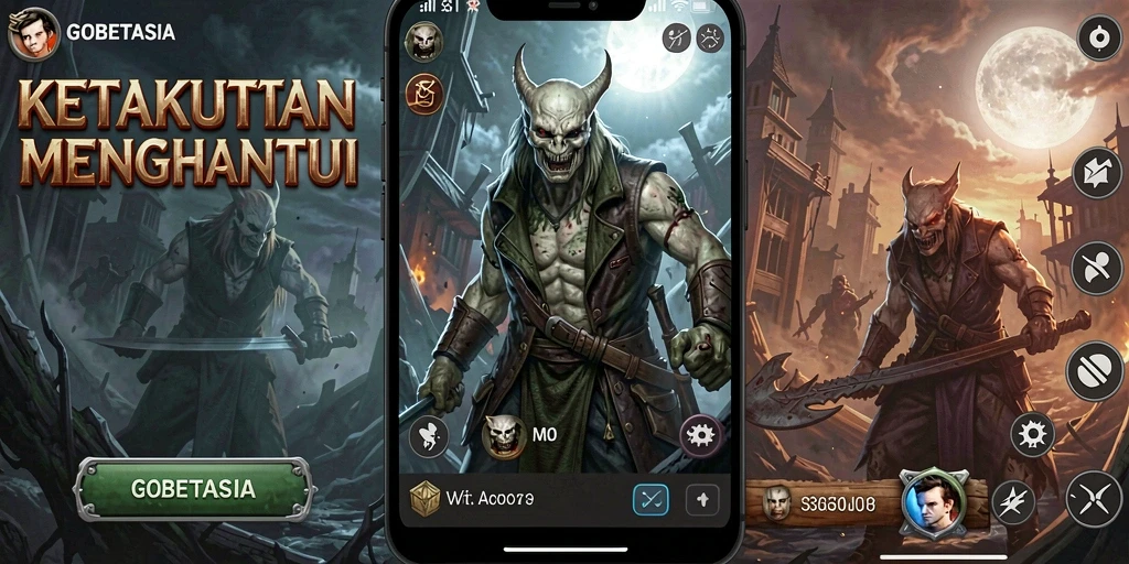Screenshot yang menunjukkan ketegangan dalam gameplay GOBETASIA.