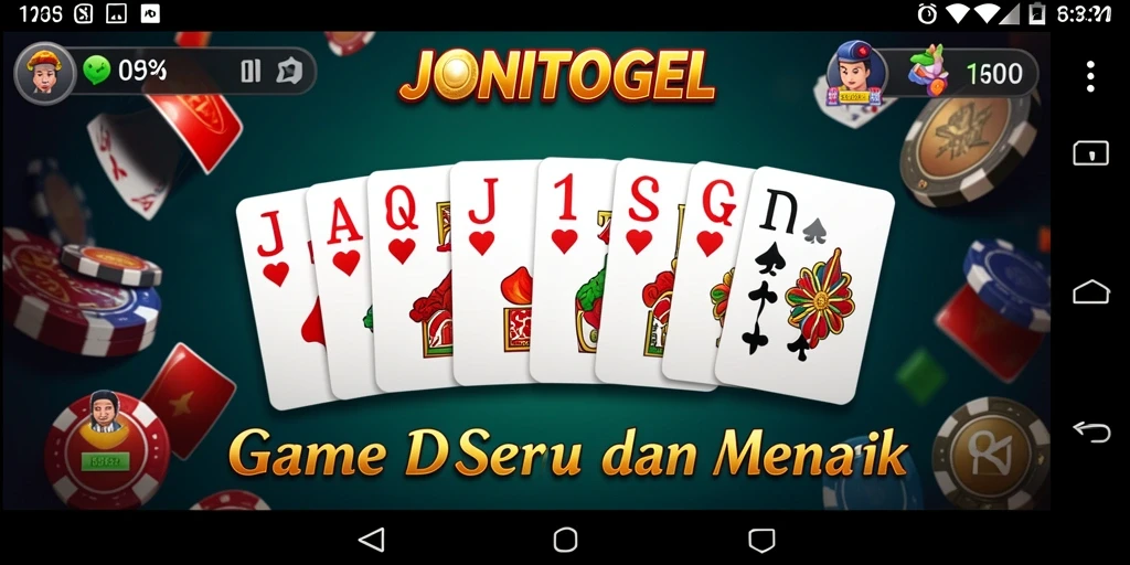 Tampilan gameplay seru di JONITOGEL, lengkap dengan interaksi pemain.