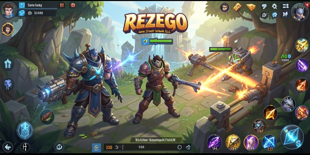 Tampilan gameplay yang mendebarkan dan strategi yang kompleks.