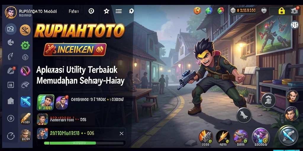 Tampilan utama RUPIAHTOTO dengan fitur manajemen tugas yang intuitif.