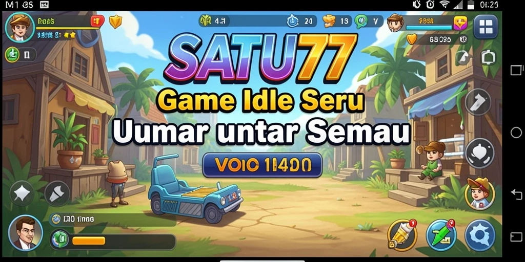 Tangkapan layar utama SATU77 menunjukkan gameplay yang menarik dan interaktif.