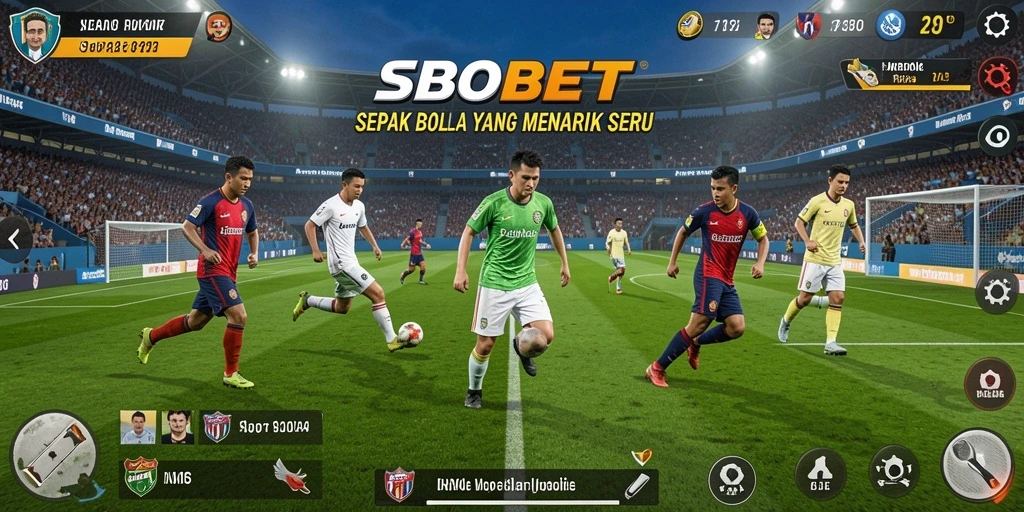 Screenshot menampilkan gameplay menarik dalam aplikasi SBOBET sepak bola.